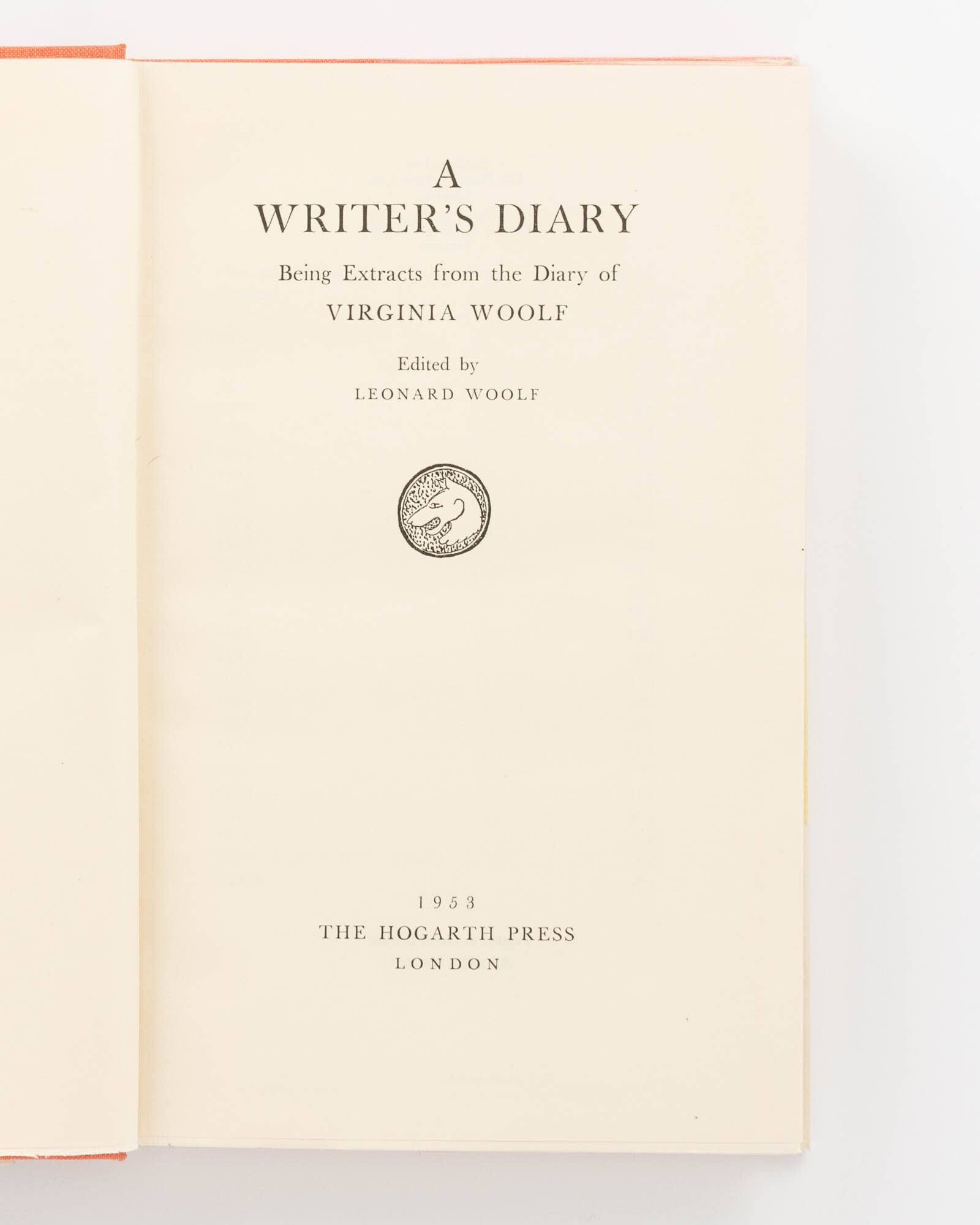A Writer's Diary. Being Extracts from the Diary of Virginia Woolf
