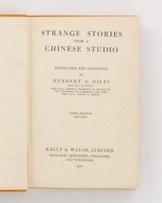 Strange Stories from a Chinese Studio. Translated and annotated by ...