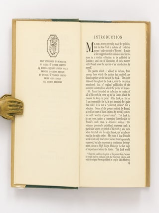 Selected Poems. Edited with an Introduction by T.S. Eliot