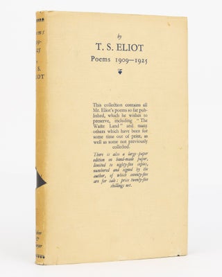 Item #124570 Poems, 1909-1925. T. S. ELIOT
