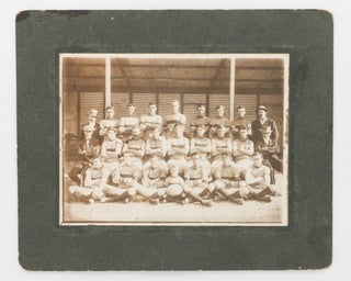 Item #124651 A vintage photograph of the 'Hummock Hill [Football Club]. Seas[on 1915]'. 1910s...