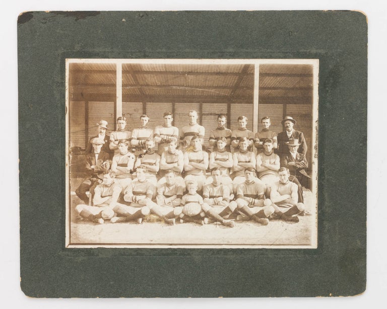 Item #124651 A vintage photograph of the 'Hummock Hill [Football Club]. Seas[on 1915]'. 1910s Hummock Hill Football Club.