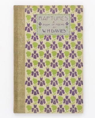Item #124776 Raptures. A Book of Poems. Beaumont Press, W. H. DAVIES