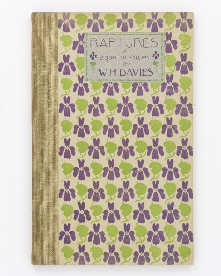Item #124776 Raptures. A Book of Poems. Beaumont Press, W. H. DAVIES.
