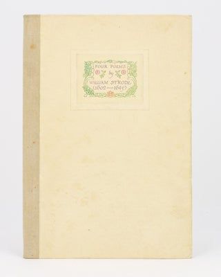 Item #124779 Four Poems. Pear Tree Press, William STRODE