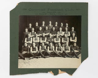 A vintage photograph of the 'Cornwall Football Club. Season 1909. Played 18. Won 14. Lost 4'