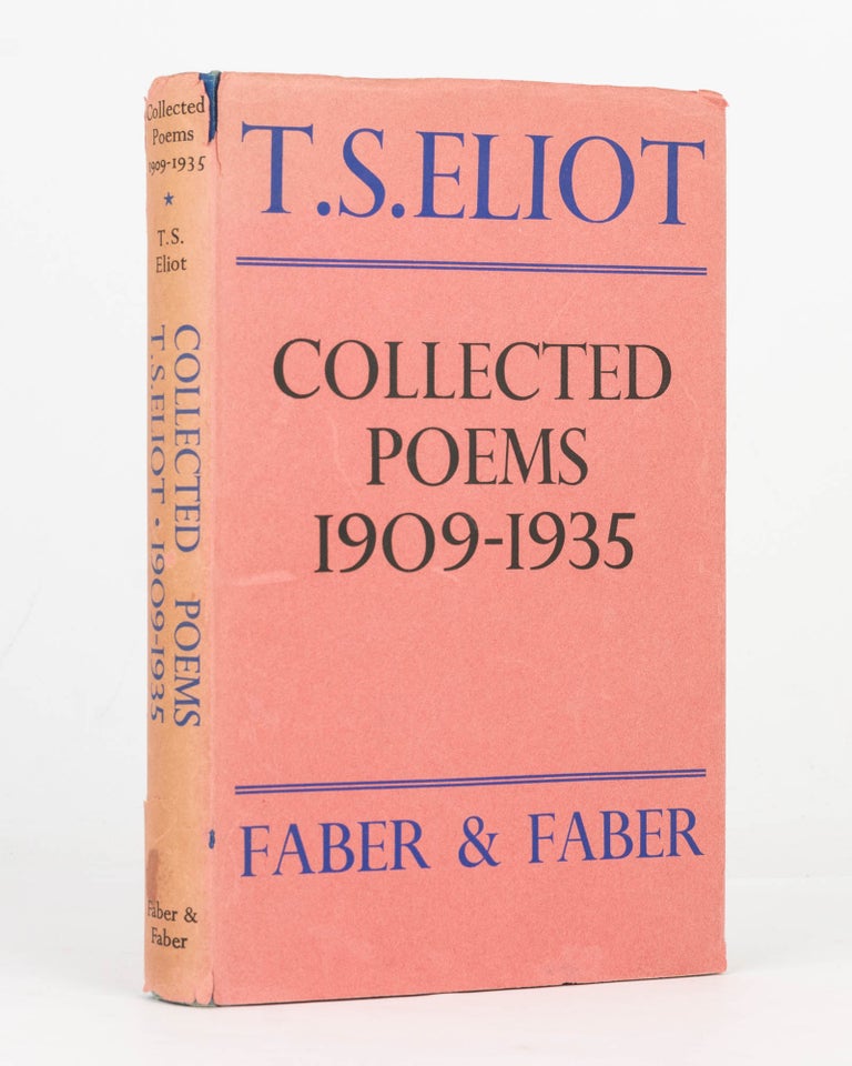 Item #125112 Collected Poems, 1909-1935. T. S. ELIOT.