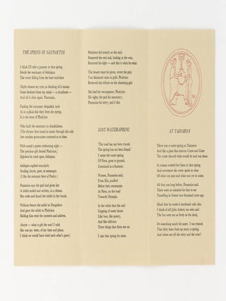 Three Poems on Water-Springs