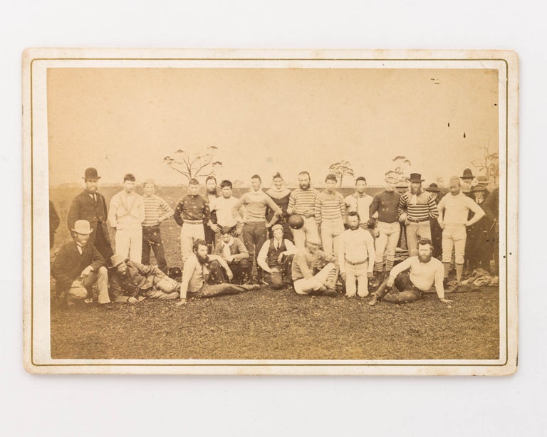 Item #125253 A vintage photograph of the Mount Gambier Football Club. 1880 Mount Gambier Football Club.