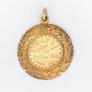 Item #125258 The 1905 Magarey Medal 'Presented to Tom McKenzie' as the South Australian Football...