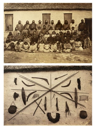Item #125425 Two vintage photographs of Point McLeay Aboriginal Mission Station, 1878 (a fine...