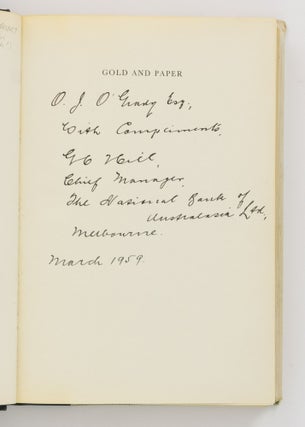 Gold and Paper. A History of the National Bank of Australasia Limited