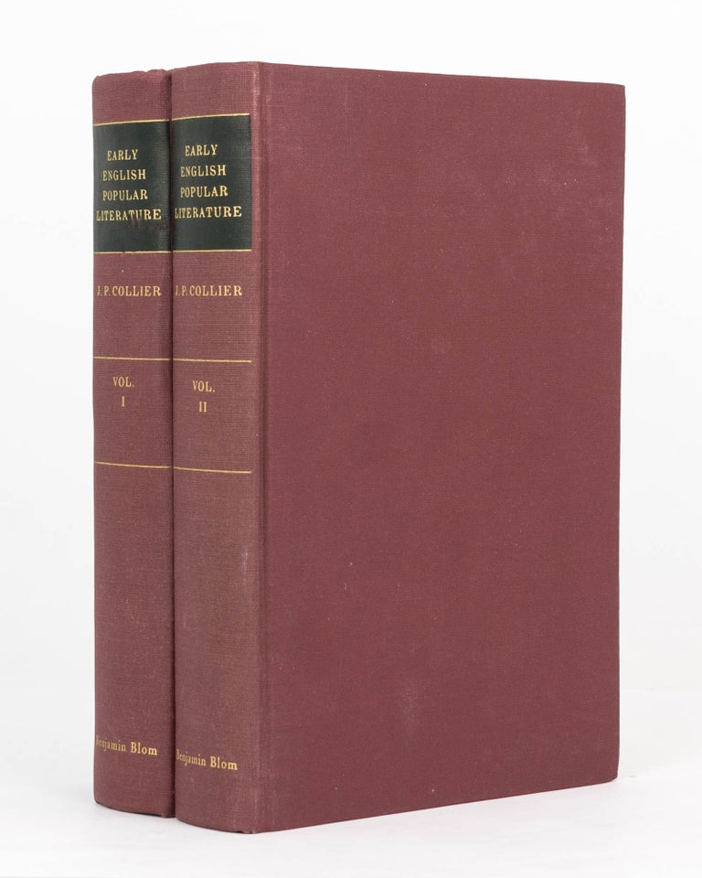 Item #125540 Illustrations of Early English Popular Literature [in two volumes]. J. Payne COLLIER.