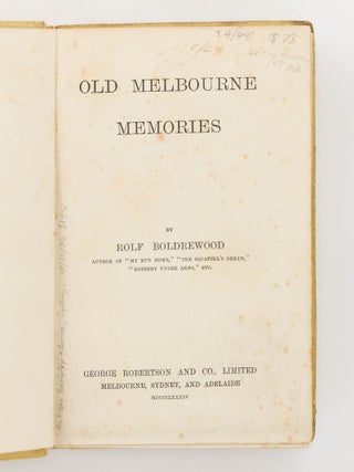 Old Melbourne Memories