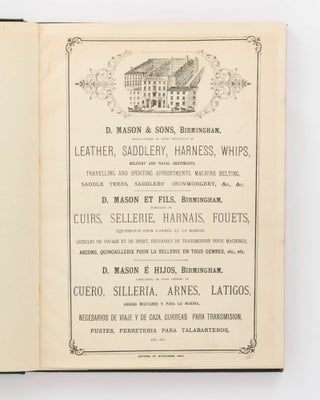 D. Mason & Sons' [sic] Limited. Illustrated Catalogue of Leather, Saddlery, Harness, Whips, Saddlers' Ironmongery, &c., &c. [cover title]