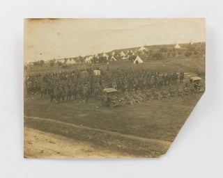 Item #125873 A group photograph of the 'Second Signal Squadron at Zapata [Zgharta], near Tripoli,...