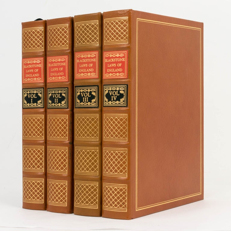 Item #126313 Commentaries on the Laws of England [in four volumes]. William BLACKSTONE.