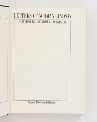 Letters of Norman Lindsay