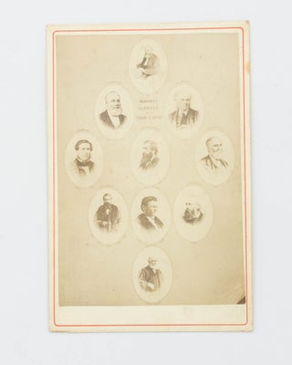 Item #126806 'Mayors of Glenelg, with Years of Office' [a cabinet card photograph of a collage...