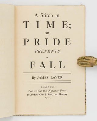A Stitch in Time; or, Pride prevents a Fall