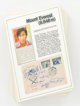 Item #126928 A fine collection of approximately 300 signatures of mountaineers, including...