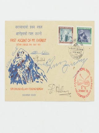 A fine collection of approximately 300 signatures of mountaineers, including approximately 95 individuals who have reached the summit of the world's highest peak