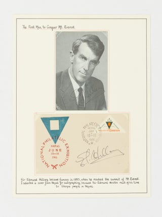 A fine collection of approximately 300 signatures of mountaineers, including approximately 95 individuals who have reached the summit of the world's highest peak