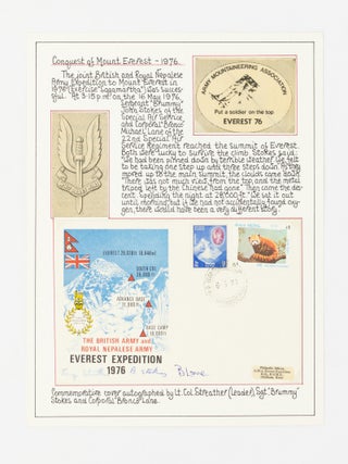 A fine collection of approximately 300 signatures of mountaineers, including approximately 95 individuals who have reached the summit of the world's highest peak