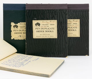 Item #126929 Four duplicate letter books ('Komitee-Berichte' or Committee Reports) compiled...