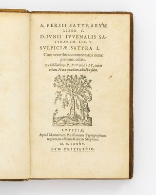 Item #127041 A. Persii Satyrarum liber I. | D. Iunii Iuvenalis Satyrarum Lib. V. | Sulpiciae...