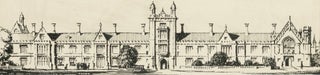 Item #127204 An original sketch of Sydney University. Arthur D'auvergne BOXALL