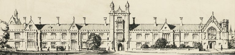 Item #127204 An original sketch of Sydney University. Arthur D'auvergne BOXALL.