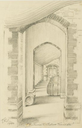 Item #127208 Entrance to Chateau Tanunda [1940]. Robert Emerson CURTIS