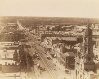 Item #127212 A vintage nineteenth-century photograph of Adelaide, taken from the Post Office...