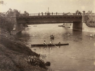 Item #127216 Vintage nineteenth-century photographs of the City Bridge across the River Torrens...