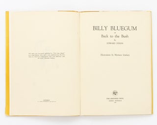 Billy Bluegum, or Back to the Bush. Illustrations by Norman Lindsay