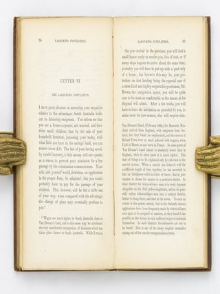 South Australia in 1837, in a Series of Letters. With a Postscript as to 1838