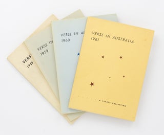 Item #127616 Verse in Australia 1958. [Together with the volumes for 1959, 1960, and 1961 (all...