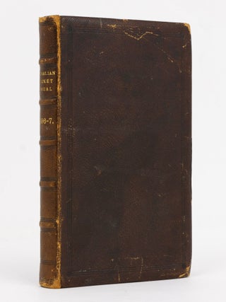 Item #127776 Australian Cricket Annual. A Complete Record of Australian Cricket in 1896-7. Second...