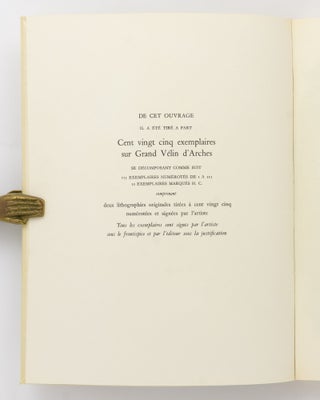 Braque Lithographe. Préface de Francis Ponge. Notices et catalogue établis par Fernand Mourlot