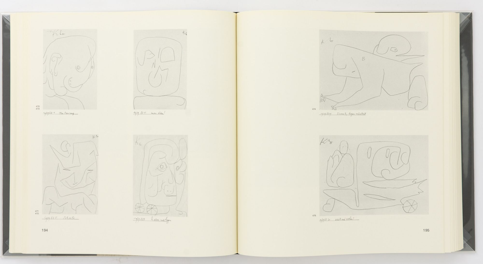 Paul Klee. Handzeichnungen I. Kindheit bis 1920. Together with