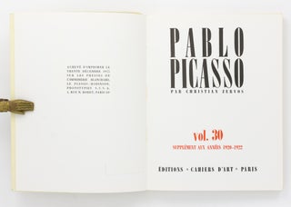 Pablo Picasso. Volume 30: Supplément aux Années 1920-1922