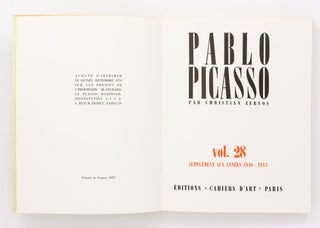 Pablo Picasso. Volume 28: Supplément aux Années 1910-1913