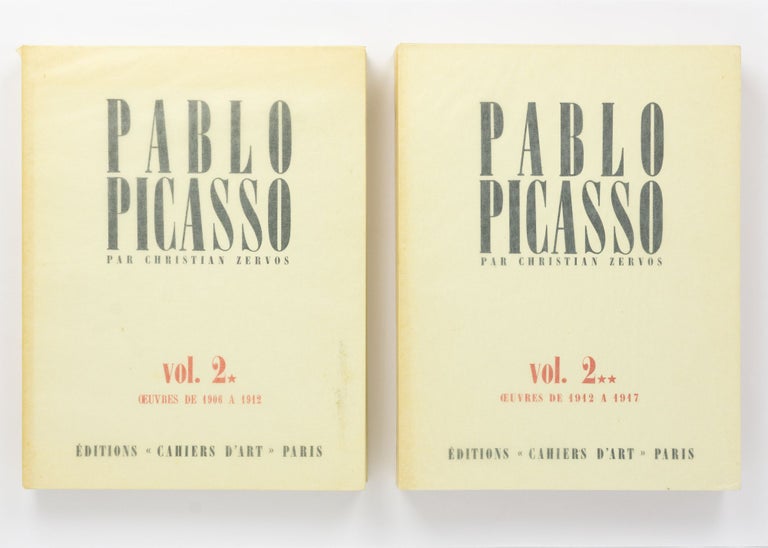 Item #128170 Pablo Picasso. Volume 2*: Oeuvres de 1906 à 1912. [Together with] Volume 2**: Oeuvres de 1912 à 1917. Pablo PICASSO, Christian ZERVOS.