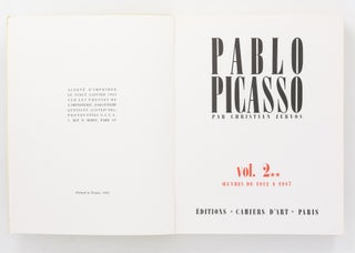 Pablo Picasso. Volume 2*: Oeuvres de 1906 à 1912. [Together with] Volume 2**: Oeuvres de 1912 à 1917