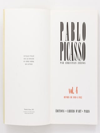 Pablo Picasso. Volume 4: Oeuvres de 1920 à 1922