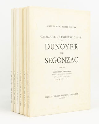 Item #128221 Catalogue de l'oeuvre gravé de Dunoyer de Segonzac. Tome III: 1930-1932 [to] Tome...