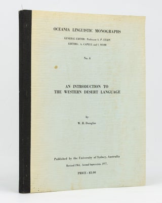 Item #128706 An Introduction to the Western Desert Language. A Pedagogical Description of The...