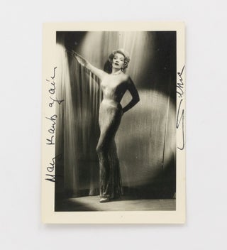 An original vintage portrait photograph, signed and inscribed 'Many thanks again'