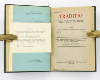 Item #128852 A bound volume of four catalogues relating to manuscript collections, compiled and...